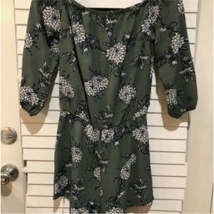 Boutique- Off Shoulder- Floral Romper- Small